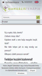 Mobile Screenshot of manualisterapia.hu